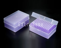 EX-TS-100C-FS 100 µl Filter Tips with Rack, Pre-sterilized (Pack)